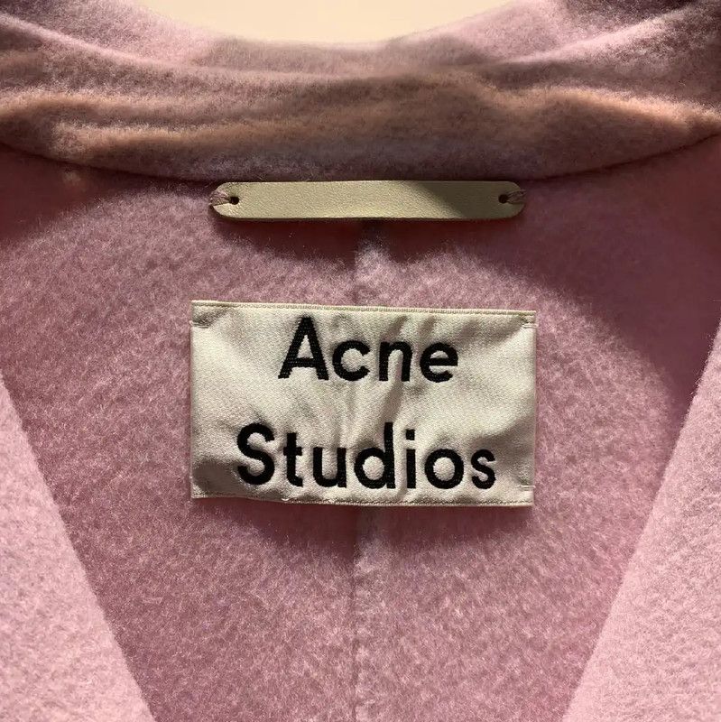 Acne Studios Acne Studios Pink Wool Women's Coat Size ONE SIZE - 2 Thumbnail