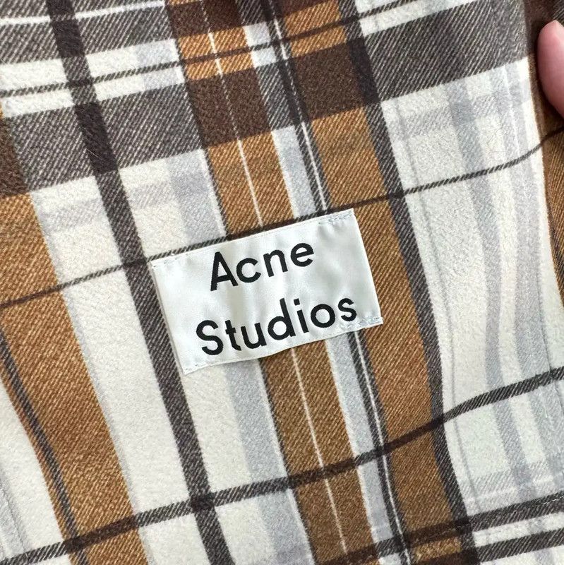 Acne Studios Acne Studios Blue Denim Check Jacket Size S / US 4 / IT 40 - 6 Thumbnail
