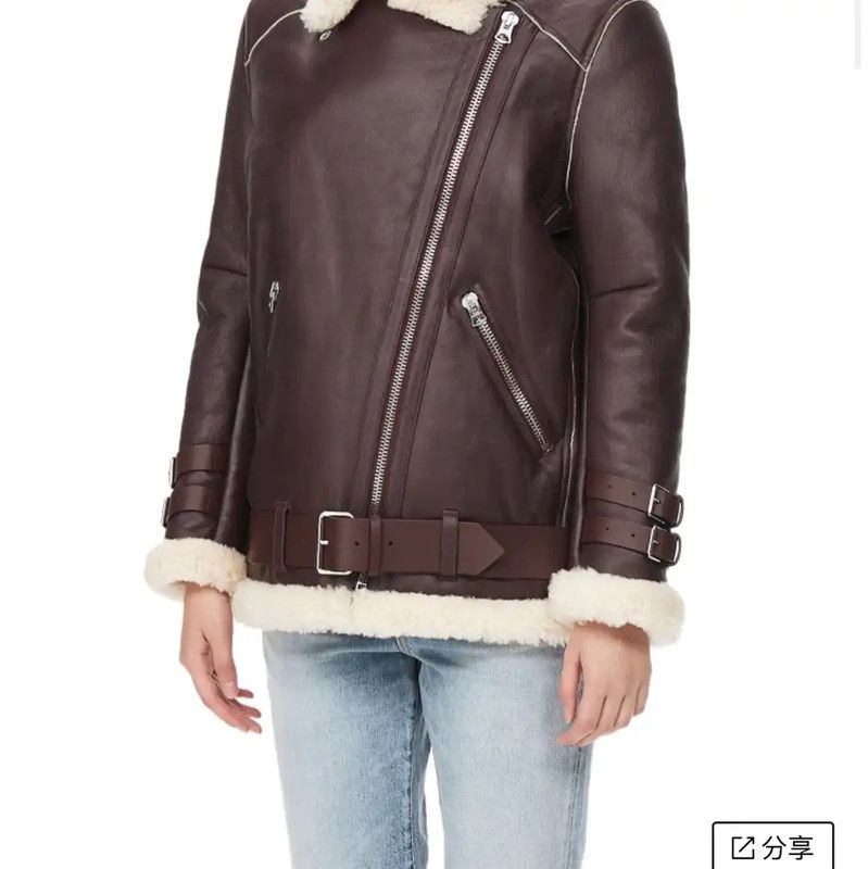 Acne Studios Acne Studios Red Sheepskin Women's Jacket Size XS / US 0-2 / IT 36-38 - 4 Thumbnail