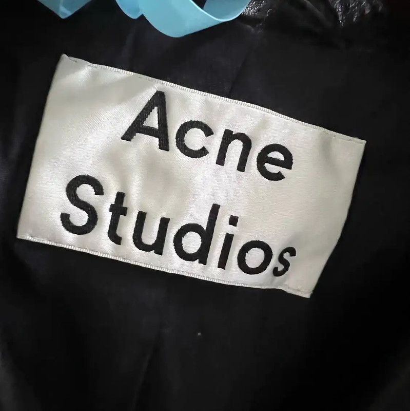 Acne Studios Acne Studios Leather Jacket with Quilted Shoulders Size ONE SIZE - 3 Thumbnail