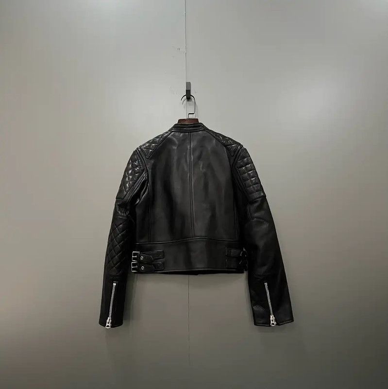 Acne Studios Acne Studios Leather Jacket with Quilted Shoulders Size ONE SIZE - 2 Thumbnail