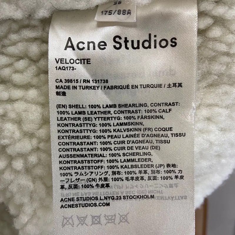 Acne Studios Acne Studios Shearling Blue Leather Jacket Size L / US 10 / IT 46 - 5 Thumbnail