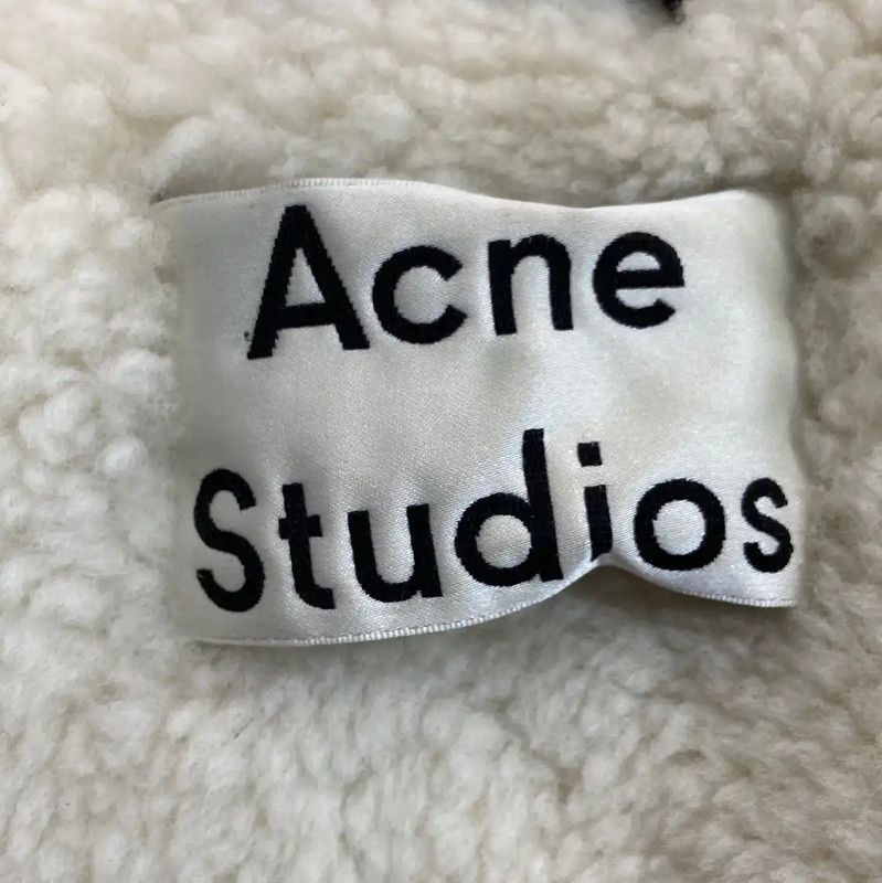 Acne Studios Acne Studios Shearling Blue Leather Jacket Size L / US 10 / IT 46 - 4 Thumbnail
