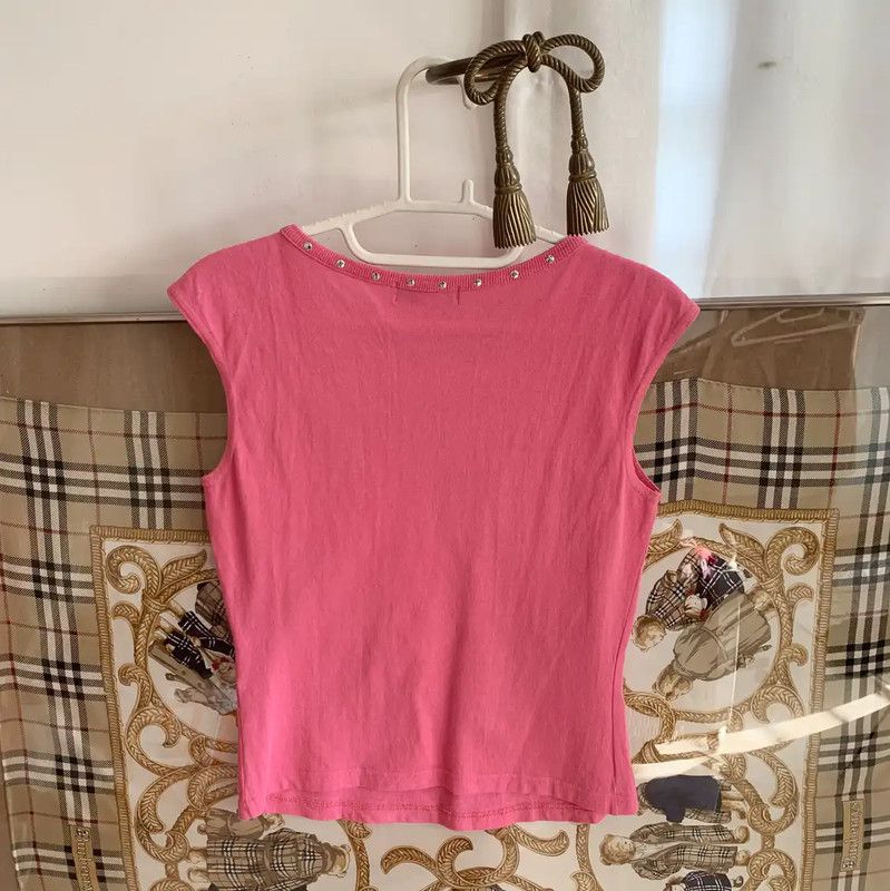 Burberry Burberry Pink Cotton Short Sleeve T-Shirt Size M / US 6-8 / IT 42-44 - 3 Thumbnail