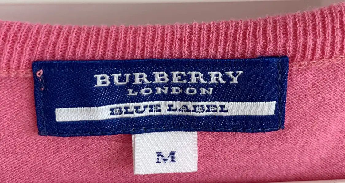 Burberry Burberry Pink Cotton Short Sleeve T-Shirt Size M / US 6-8 / IT 42-44 - 4 Thumbnail