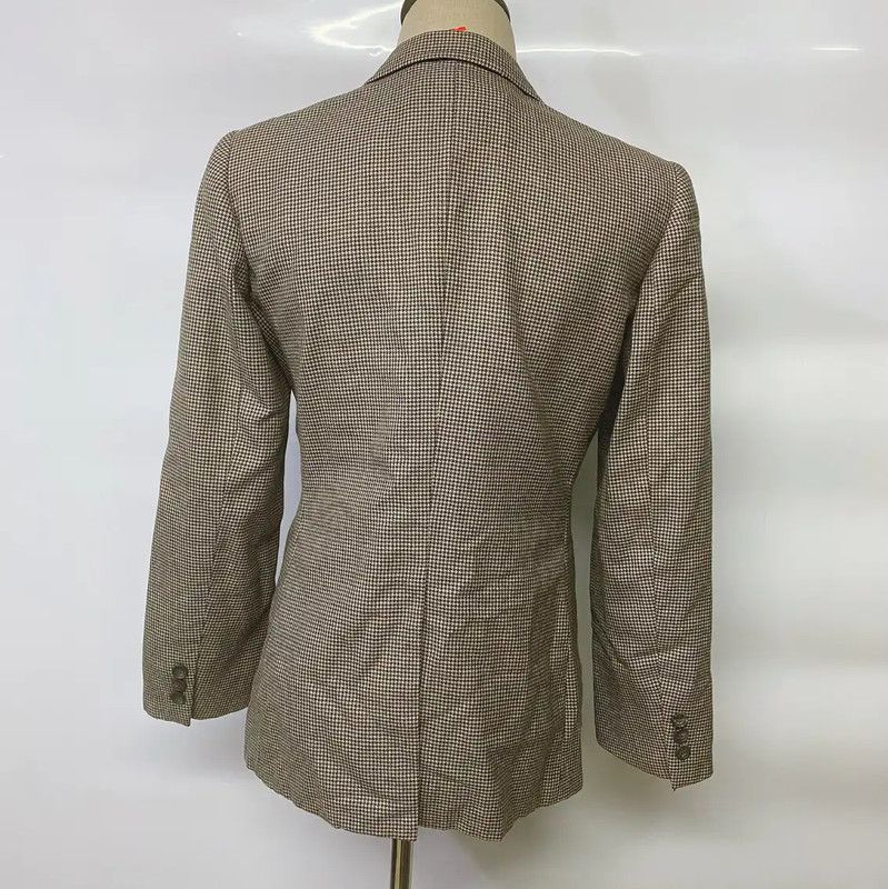 Burberry Burberry Coffee Houndstooth Long Cardigan Size M / US 6-8 / IT 42-44 - 7 Thumbnail
