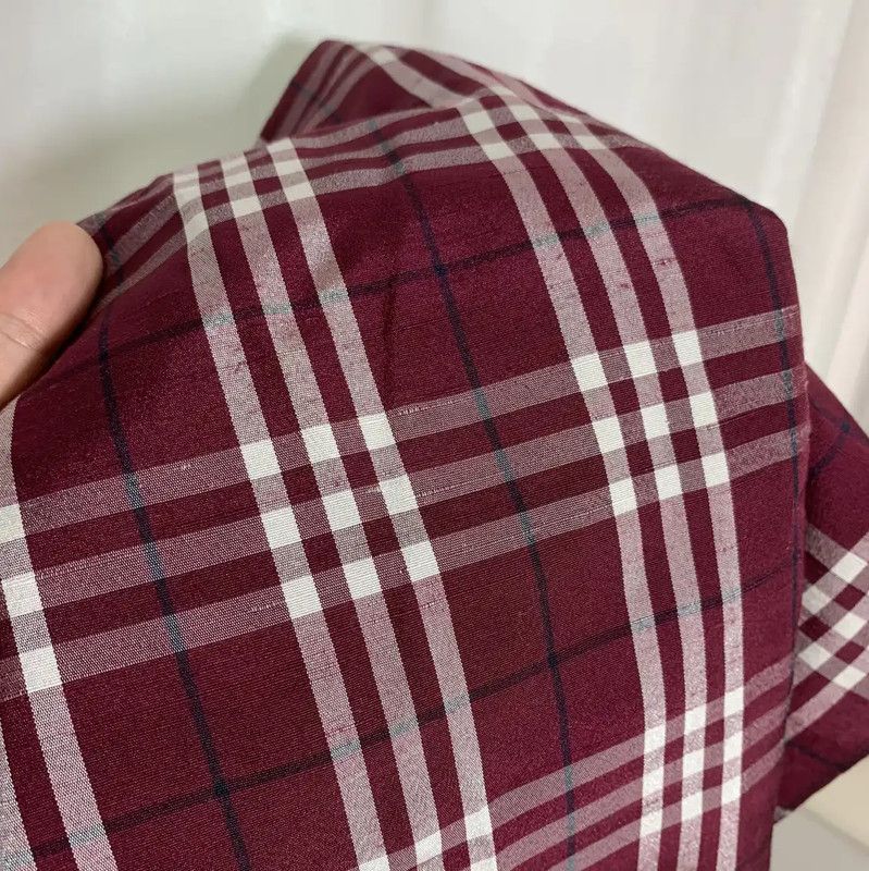 Burberry Burberry Pink Plaid Cotton Blend Skirt Size 26" / US 2 / IT 38 - 5 Thumbnail