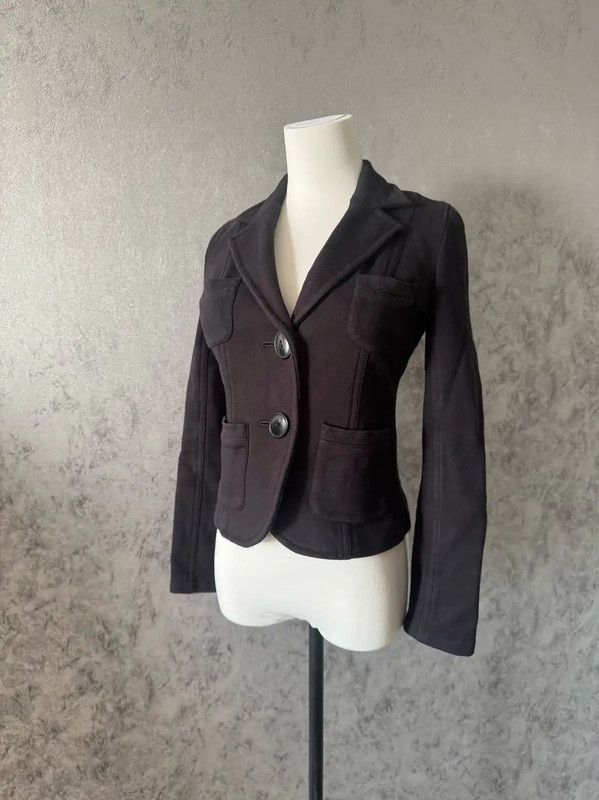 Burberry Burberry Black Cotton Women's Jacket Size M / US 6-8 / IT 42-44 - 2 Thumbnail