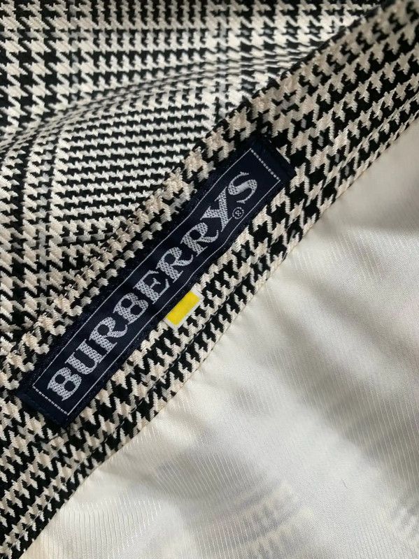 Burberry Burberry White Wool Blend Houndstooth Skirt Size 23" - 5 Thumbnail