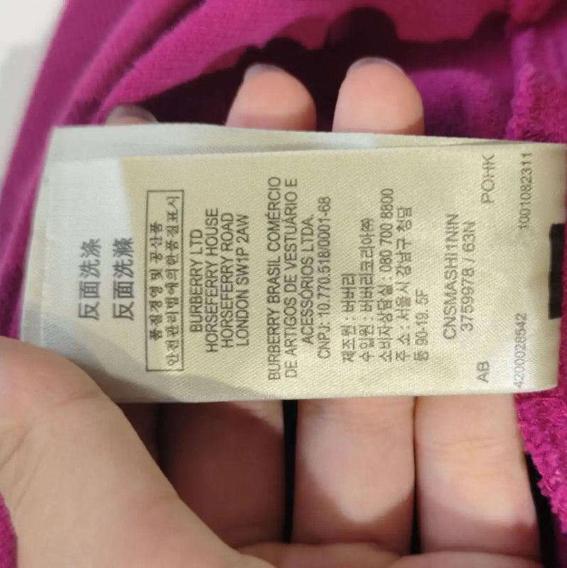 Burberry Burberry Women's S Size Purple Cotton T-Shirt Size S / US 4 / IT 40 - 8 Thumbnail