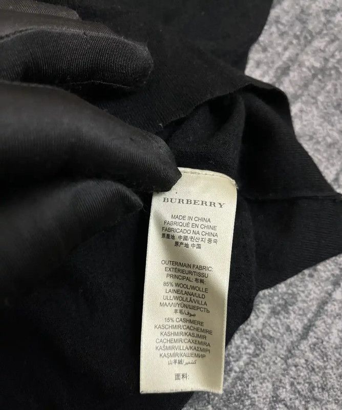 Burberry Burberry Women's Black Cotton Long Sleeve Cardigan Size XS / US 0-2 / IT 36-38 - 4 Thumbnail