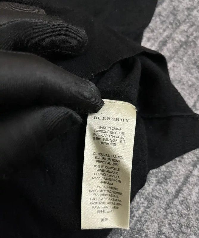 Burberry Burberry Women's Black Cotton Long Sleeve Cardigan Size XS / US 0-2 / IT 36-38 - 3 Thumbnail