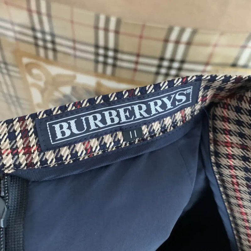 Burberry Burberry Brown Wool Midi Skirt Size 23" - 5 Thumbnail