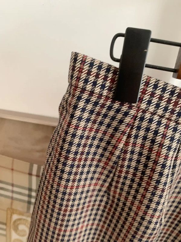 Burberry Burberry Brown Wool Midi Skirt Size 23" - 2 Thumbnail