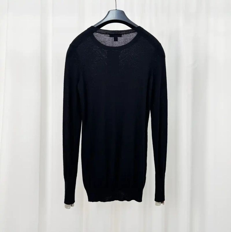 Burberry Burberry Black Wool Logo Knit Sweater Size S / US 4 / IT 40 - 2 Thumbnail