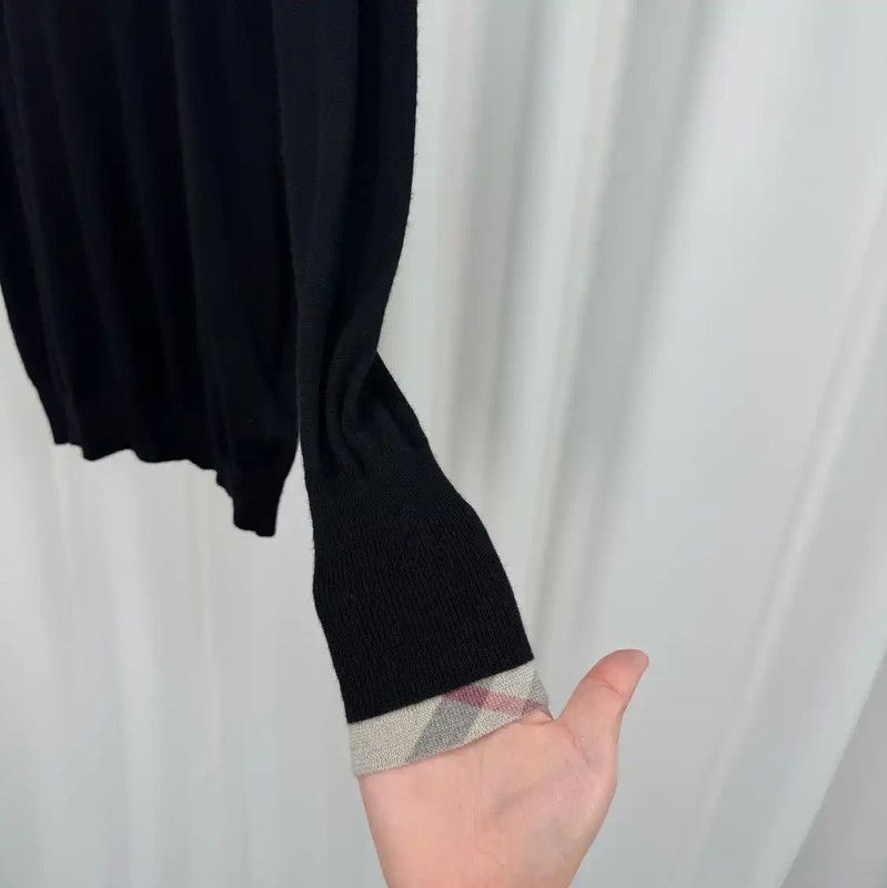 Burberry Burberry Black Wool Logo Knit Sweater Size S / US 4 / IT 40 - 4 Thumbnail
