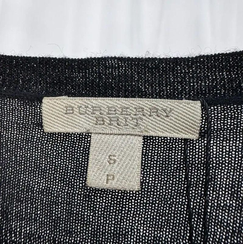 Burberry Burberry Black Wool Logo Knit Sweater Size S / US 4 / IT 40 - 5 Thumbnail