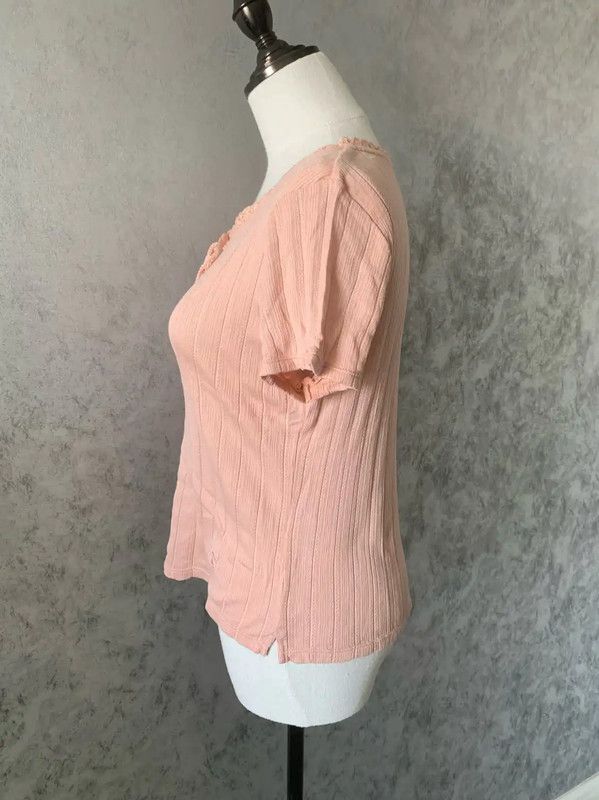 Burberry Burberry Pink Cotton Short Sleeve T-shirt Size S / US 4 / IT 40 - 5 Thumbnail