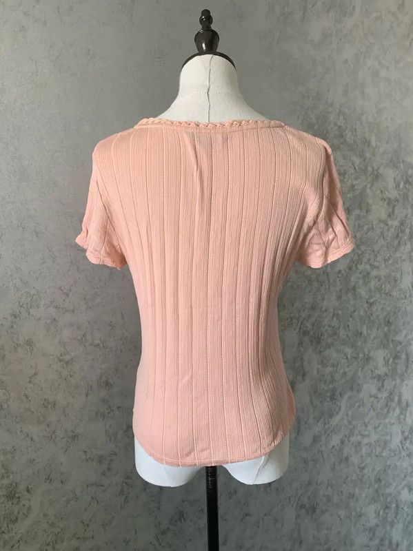 Burberry Burberry Pink Cotton Short Sleeve T-shirt Size S / US 4 / IT 40 - 6 Thumbnail