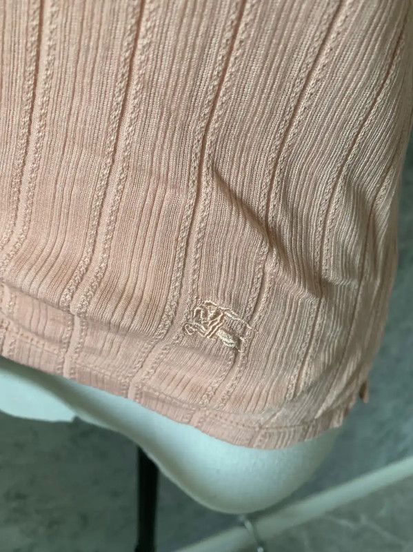 Burberry Burberry Pink Cotton Short Sleeve T-shirt Size S / US 4 / IT 40 - 3 Thumbnail