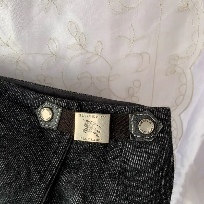 Burberry Burberry Women's Dark Gray Wool Skirt Size 23" - 3 Thumbnail