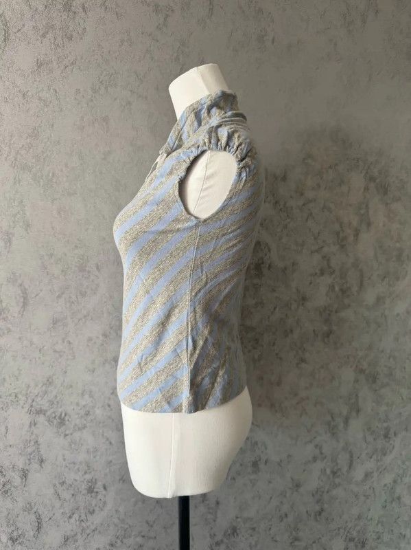 Burberry Burberry Colorblock Cotton Short T-Shirt Size XXS / US 00 / IT 34 - 4 Thumbnail