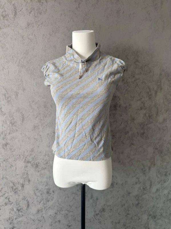 Burberry Burberry Colorblock Cotton Short T-Shirt Size XXS / US 00 / IT 34 - 2 Thumbnail
