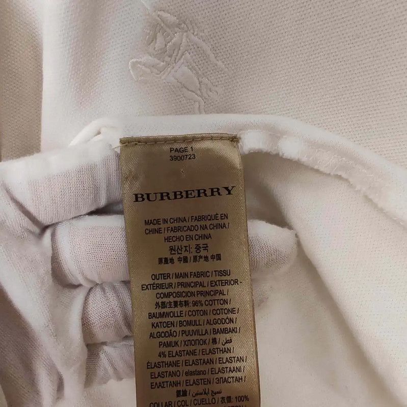 Burberry Burberry White Cotton Long Sleeve Shirt Size S / US 4 / IT 40 - 4 Thumbnail