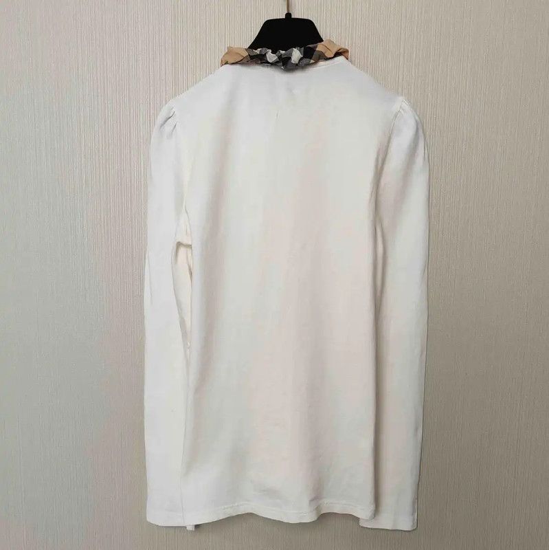 Burberry Burberry White Cotton Long Sleeve Shirt Size S / US 4 / IT 40 - 2 Thumbnail