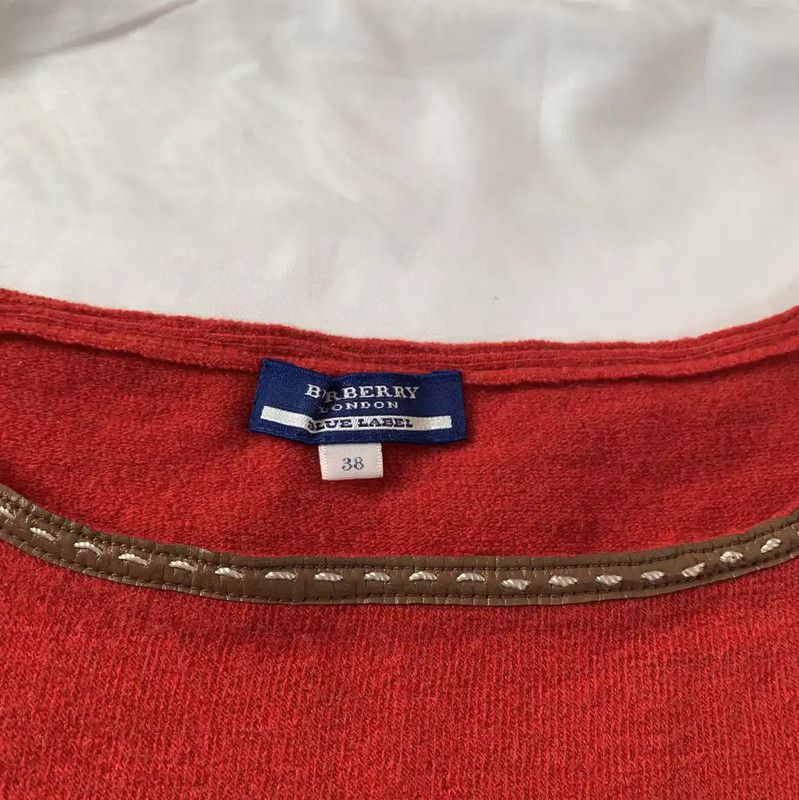 Burberry Burberry Red Wool Women's Top Size M / US 6-8 / IT 42-44 - 3 Thumbnail