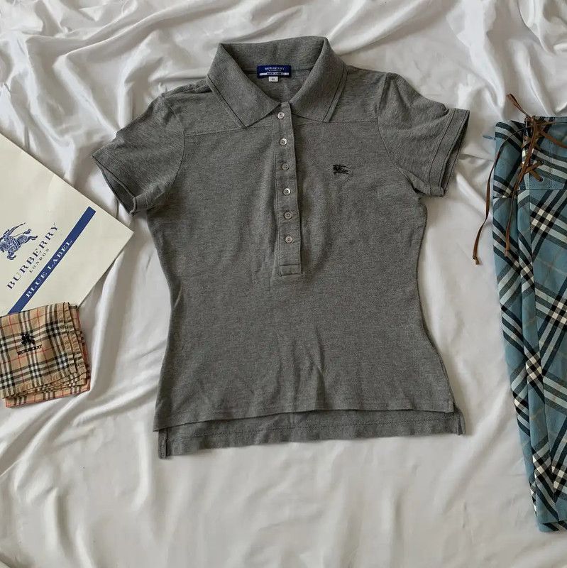 Burberry Burberry Gray Cotton Ladies Top Size M / US 6-8 / IT 42-44 - 5 Thumbnail