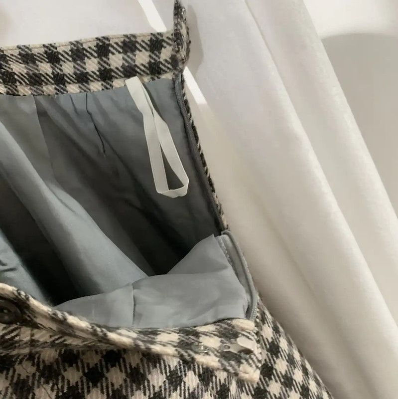 Burberry Burberry Colorblock Wool Midi Skirt Size 23" - 4 Thumbnail