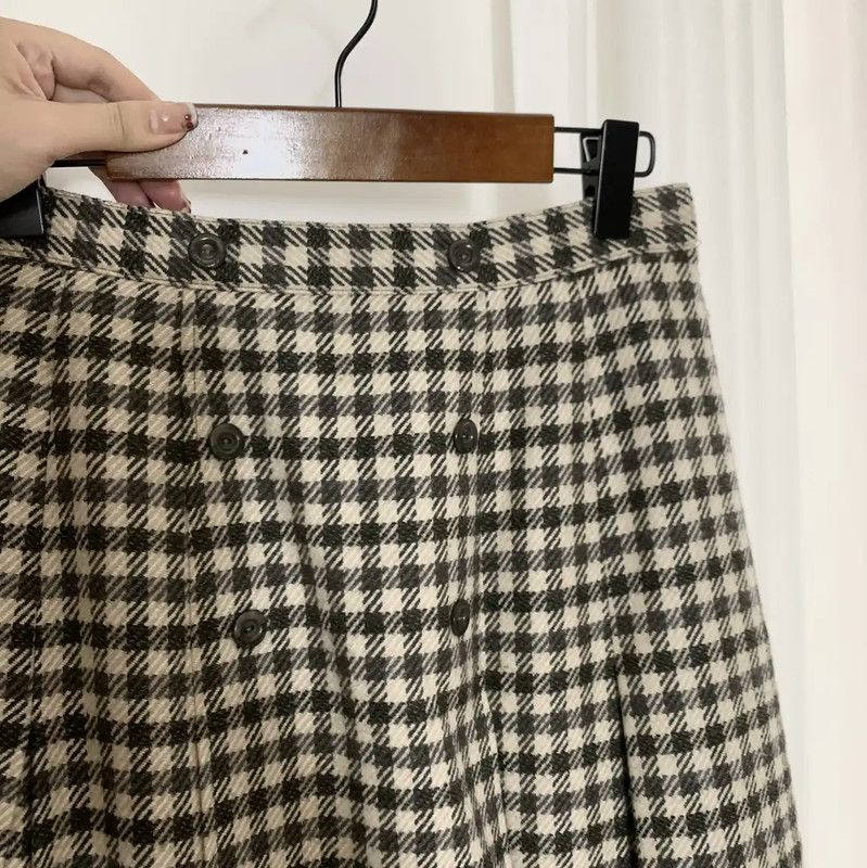 Burberry Burberry Colorblock Wool Midi Skirt Size 23" - 3 Thumbnail