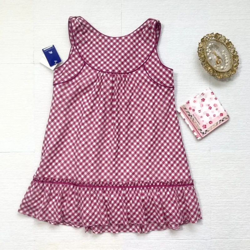 Burberry Burberry Pink Gingham Women's Top Size S / US 4 / IT 40 - 5 Thumbnail
