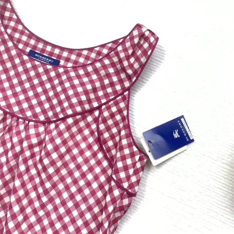 Burberry Burberry Pink Gingham Women's Top Size S / US 4 / IT 40 - 3 Thumbnail