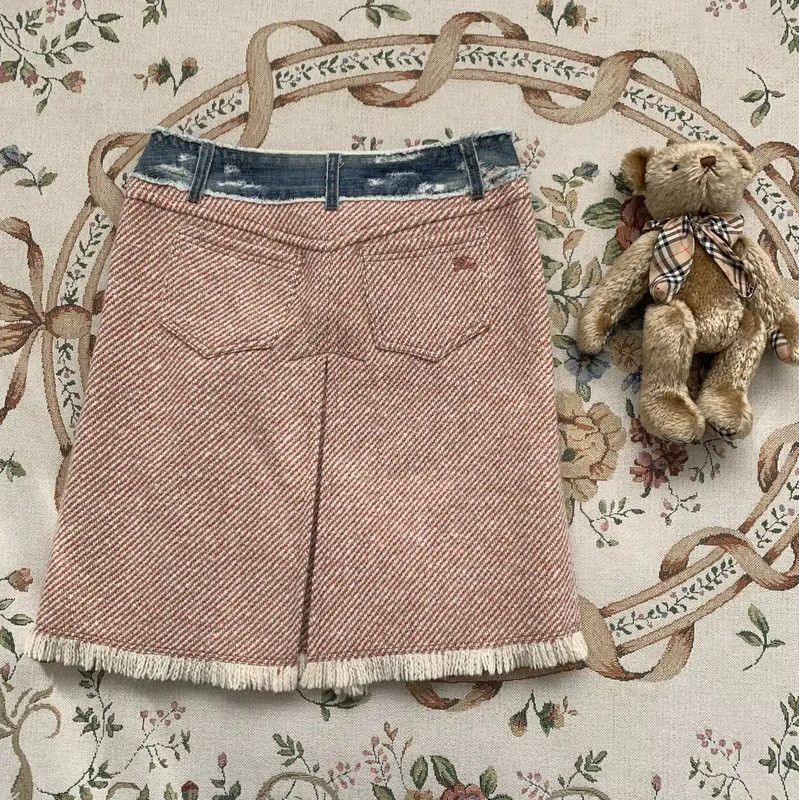 Burberry Burberry Pink Wool Women's Skirt Size 23" - 7 Thumbnail