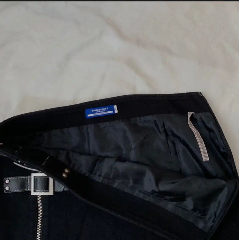 Burberry Burberry Black Cotton Women's Skirt M Size Size 23" - 3 Thumbnail