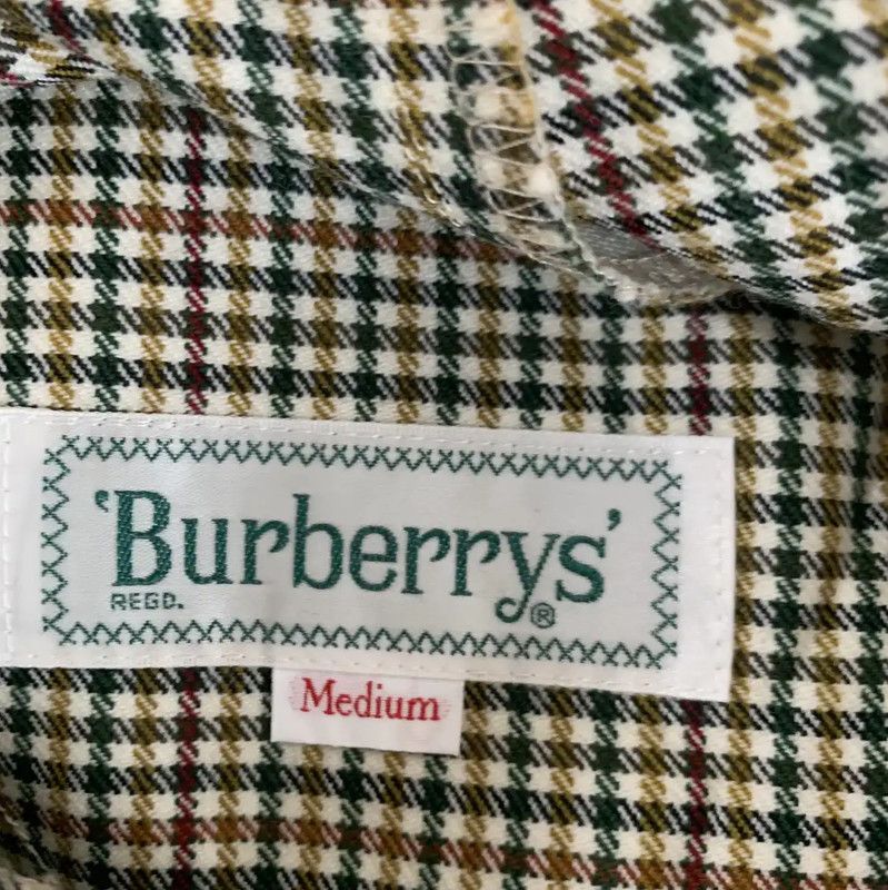 Burberry Burberry Khaki Green Wool Check Skirt Size 30" / US 8 / IT 44 - 7 Thumbnail