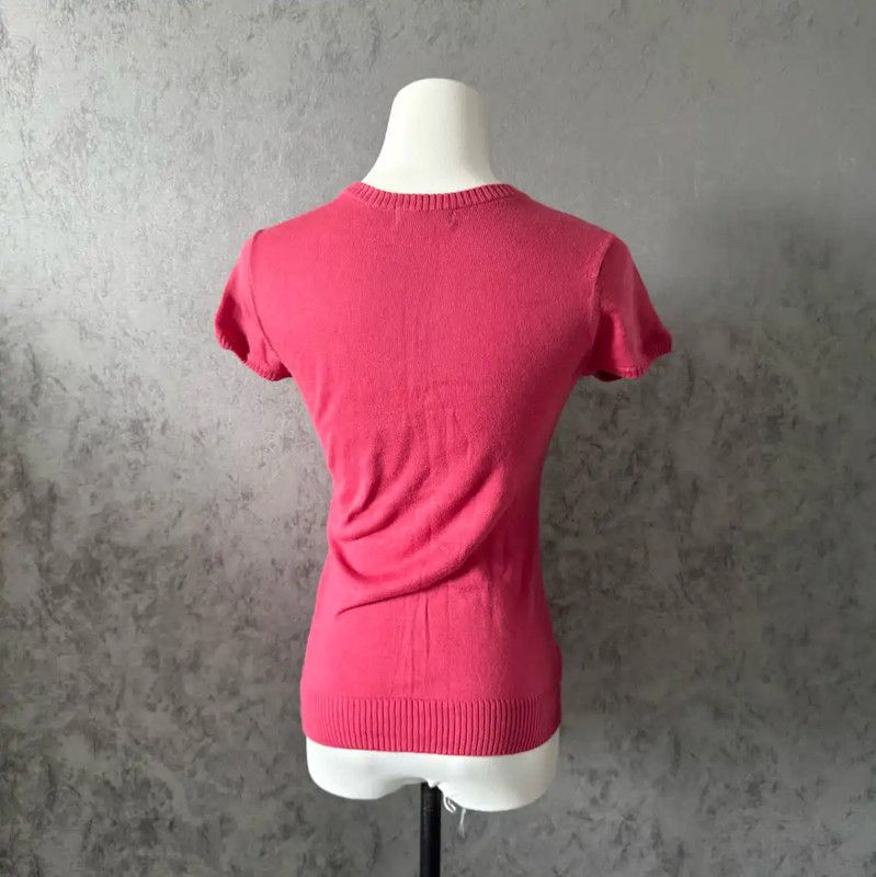 Burberry Burberry Pink Short Sleeve Cotton Blend T-Shirt Size M / US 6-8 / IT 42-44 - 5 Thumbnail