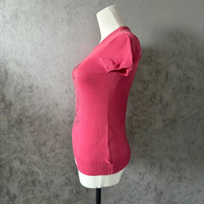 Burberry Burberry Pink Short Sleeve Cotton Blend T-Shirt Size M / US 6-8 / IT 42-44 - 4 Thumbnail