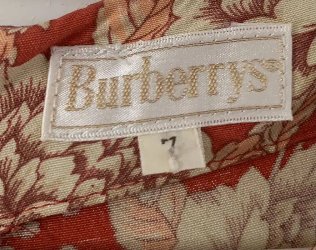 Burberry Burberry Orange Floral Midi Dress Size M / US 6-8 / IT 42-44 - 5 Thumbnail