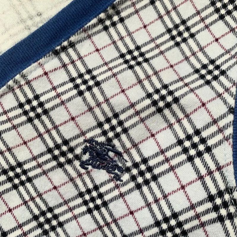 Burberry Burberry Blue Cotton Check Pattern Women's Tank Top Size M / US 6-8 / IT 42-44 - 2 Thumbnail