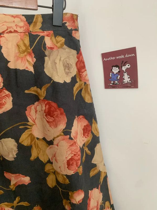 Burberry Burberry Multicolor Floral Midi Skirt Size 23" - 2 Thumbnail