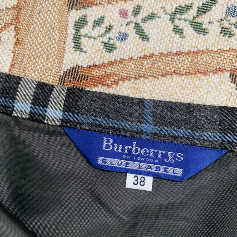 Burberry Burberry Gray Wool Women's Midi Skirt Size 27" / US 4 / IT 40 - 7 Thumbnail