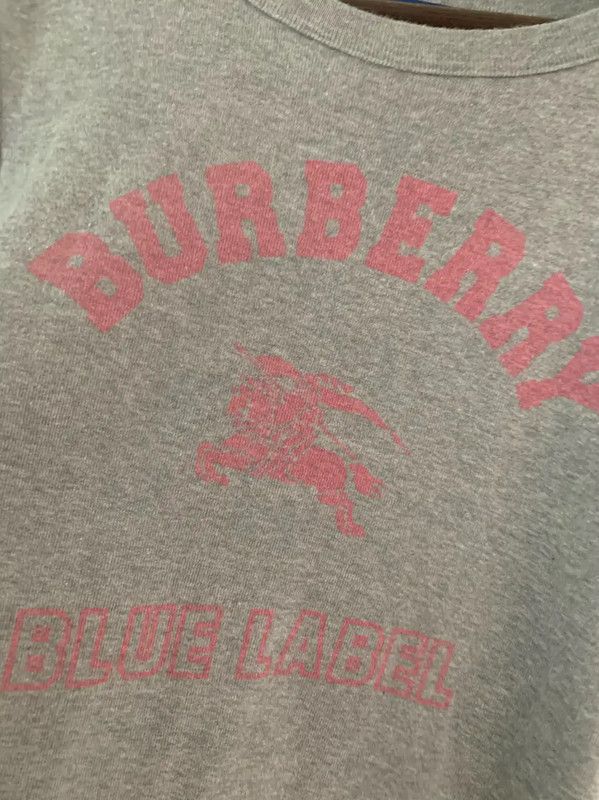 Burberry Burberry Gray Cotton T-Shirt for Women Size M / US 6-8 / IT 42-44 - 3 Thumbnail