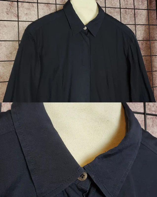 Burberry Burberry Black Cotton Blend Long Sleeve Shirt Size M / US 6-8 / IT 42-44 - 3 Thumbnail