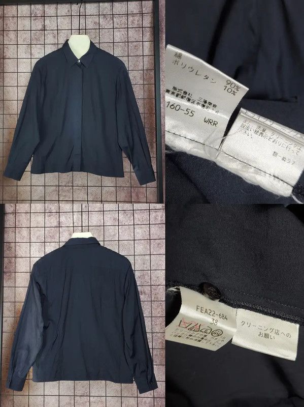 Burberry Burberry Black Cotton Blend Long Sleeve Shirt Size M / US 6-8 / IT 42-44 - 2 Thumbnail
