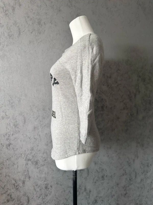 Burberry Burberry Gray Cotton Long Sleeve T-Shirt Size M / US 6-8 / IT 42-44 - 4 Thumbnail
