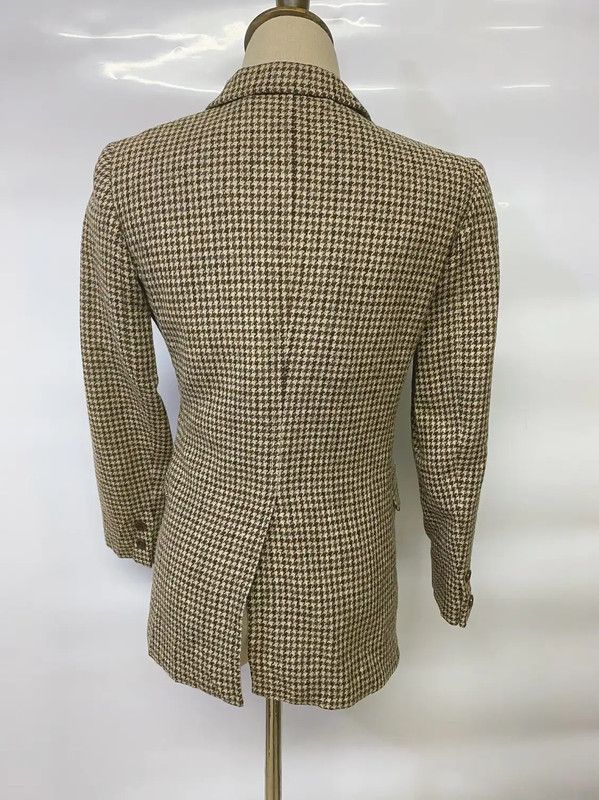 Burberry Burberry Brown Houndstooth Wool Cardigan Size XS / US 0-2 / IT 36-38 - 6 Thumbnail