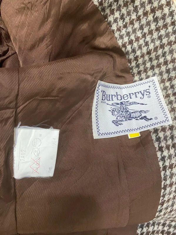 Burberry Burberry Brown Houndstooth Wool Cardigan Size XS / US 0-2 / IT 36-38 - 5 Thumbnail